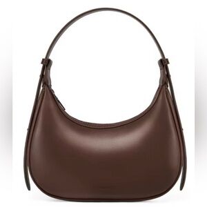 Elegant Brown Leather Shoulder Bag choliss